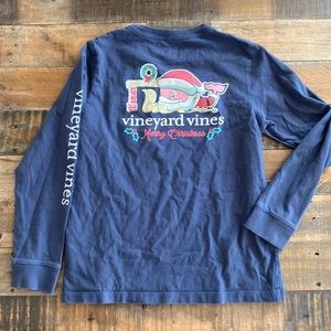 Kids vineyard vines Christmas Long sleeve T-shirt, size 7